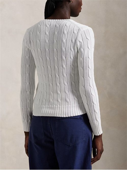 Cable knit sweater with logo RALPH LAUREN | 211971870003